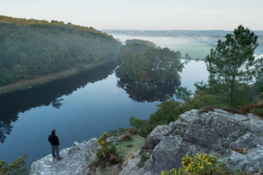 Photo du site naturel de l'ïle aux pies 