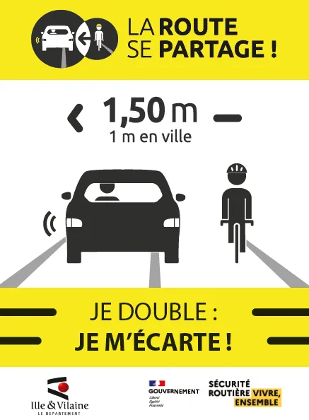 panneaux de la route se partage