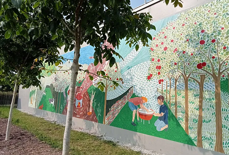 photo fresque sur les ramaougeries 