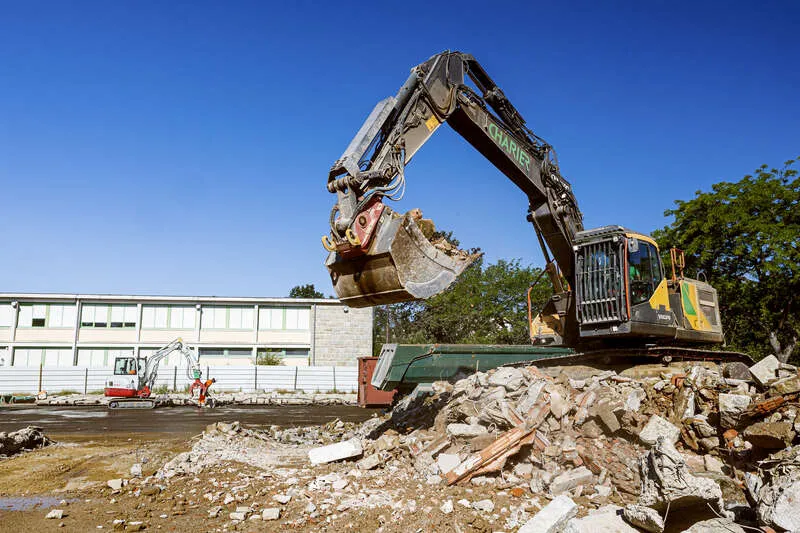 Chantier du collège Cleunay à Rennes